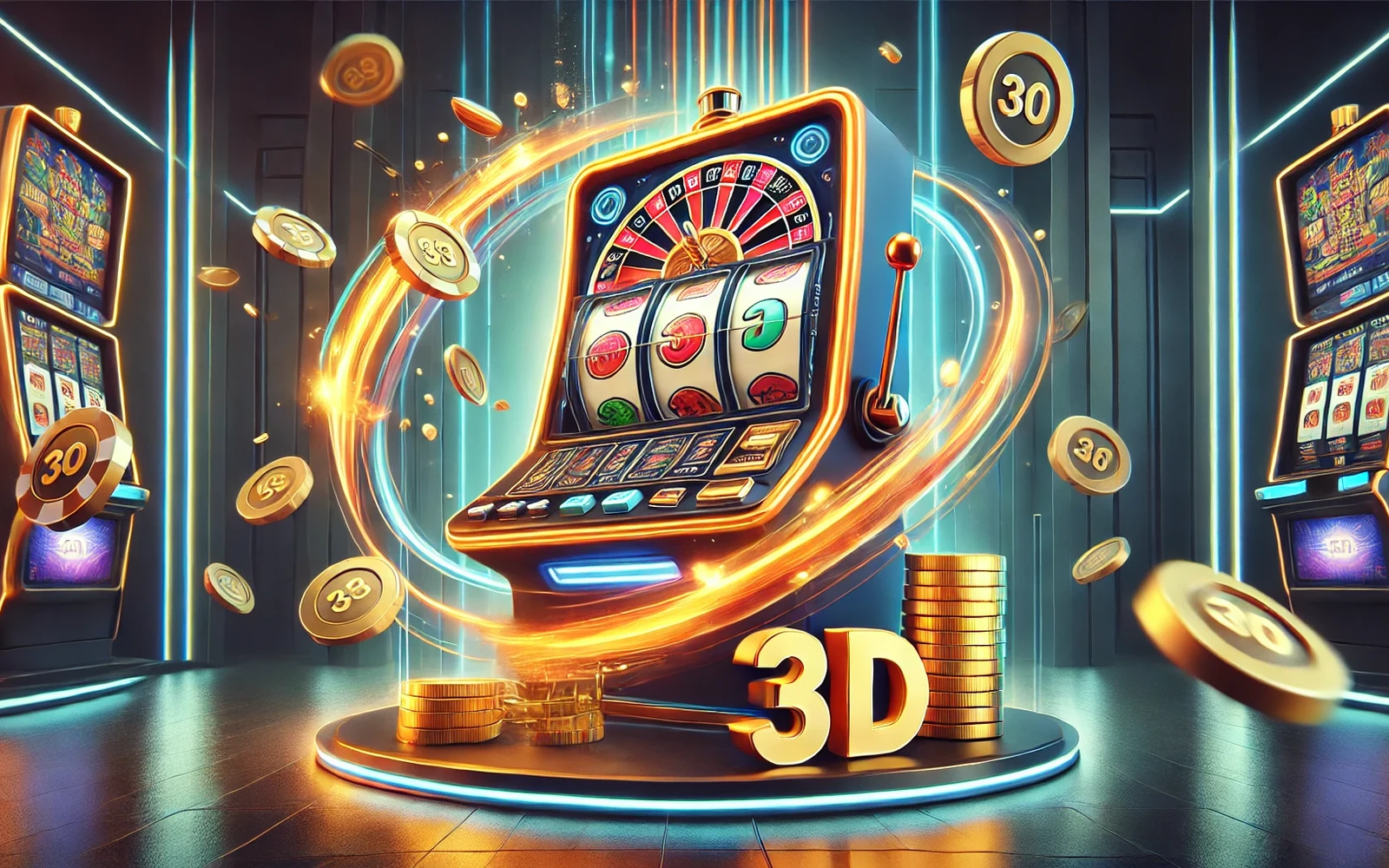 Reel dan simbol permainan slot bertema