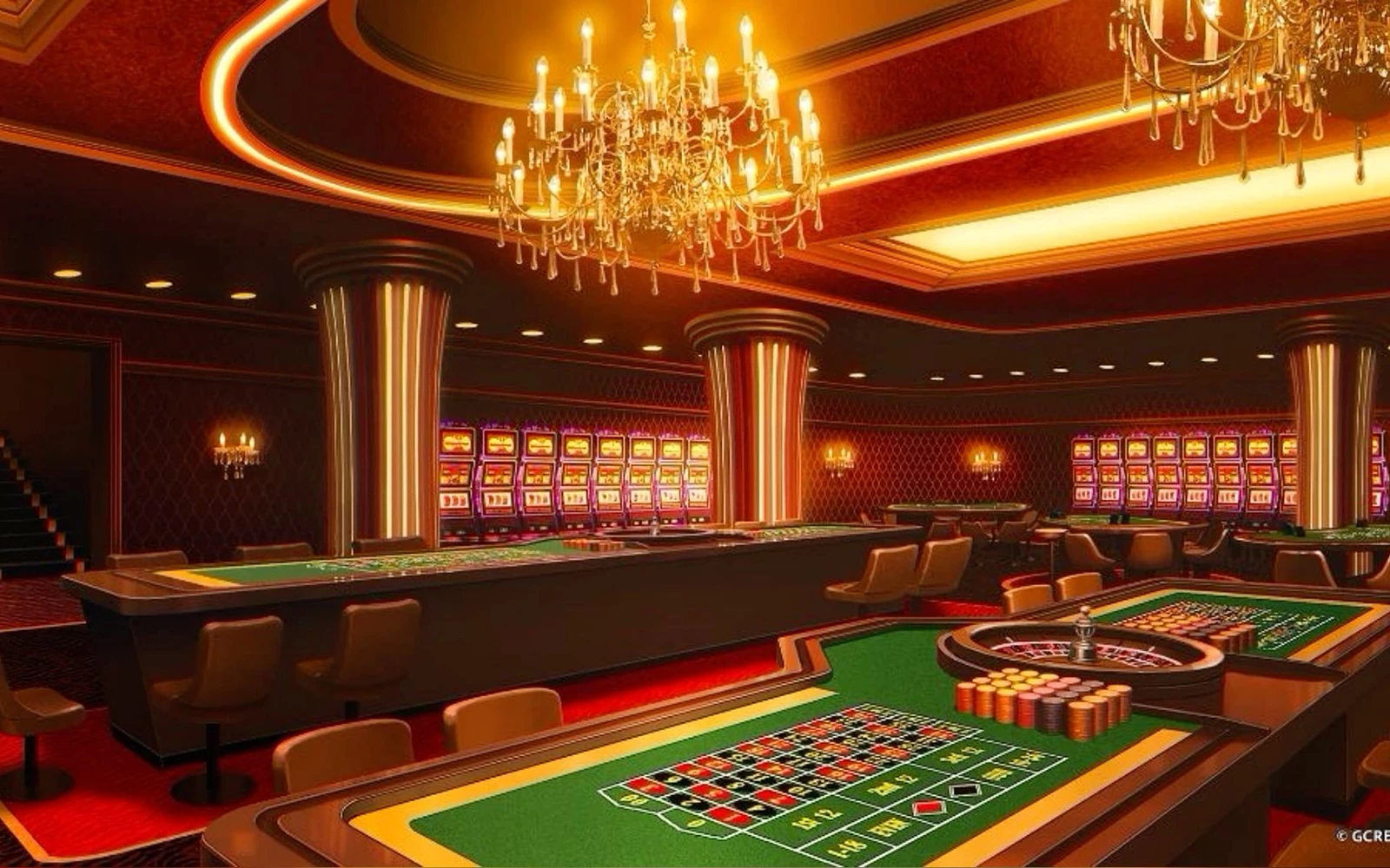 Tampilan permainan kartu dan meja kasino pada PLAYKING88